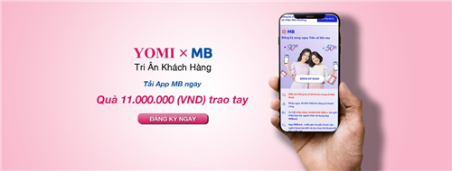 Thanh toán tại YOMI: Tải và đăng ký ngay app MB Bank - Ưu đãi liền tay